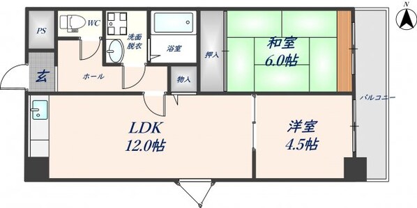 デルニエアンの物件間取画像